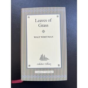 LEAVES OF GRASS COLLECTOR'S LIBRARY Walt Whitman - Hardcover Mini Book V. Good